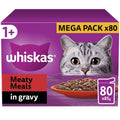 Whiskas 1+ Meaty Meals Pouches in Gravy Adult Wet Cat Food