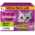 Whiskas 1+ Mixed Menu Pouches in Jelly Adult Wet Cat Food